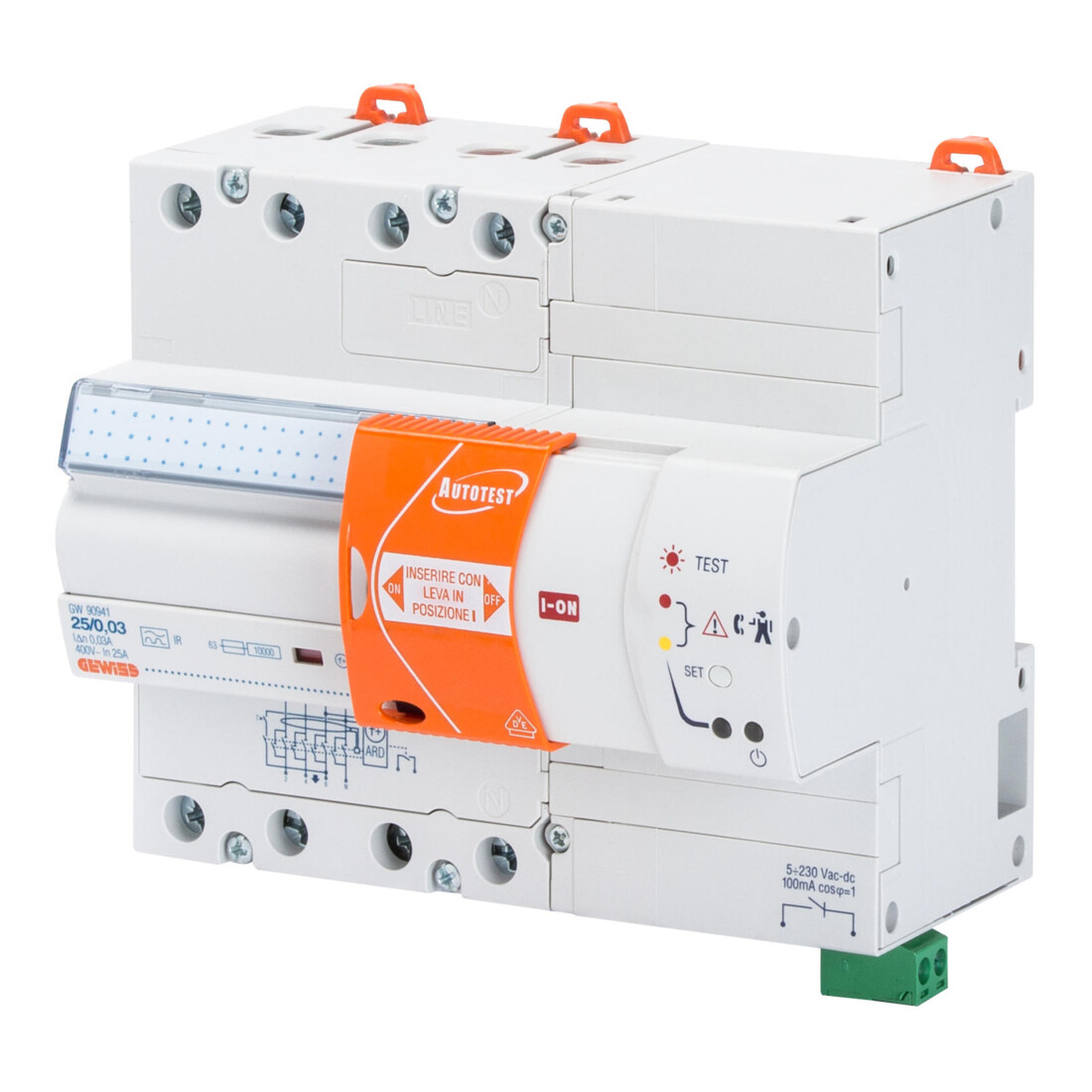 Gewiss FI-Schutzschalter 4P 40A 0,03B IR 7M GW90942B