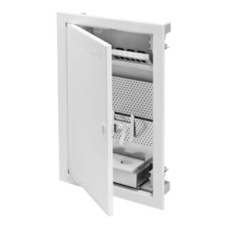Gewiss Petit tableau de distribution multimédia encastré 36 (3x12) modules avec porte GW40178N