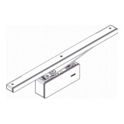 GEZE Amortisseur de porte ActiveStop appliqué argent HLT-2