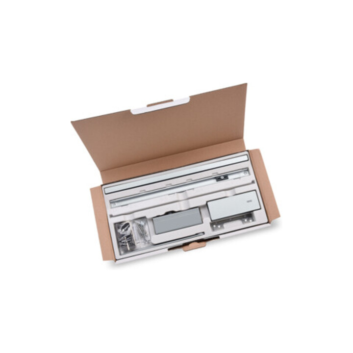 GEZE Amortisseur de porte ActiveStop appliqué argent HLT
