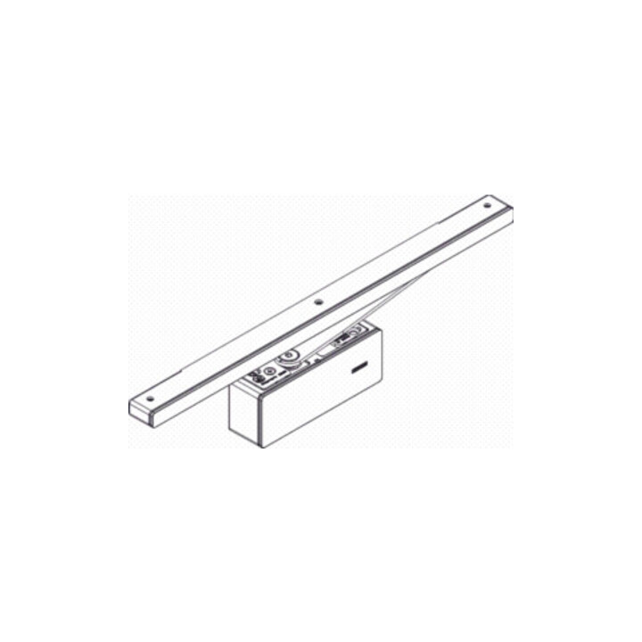 GEZE Amortisseur de porte ActiveStop appliqué argent HLT