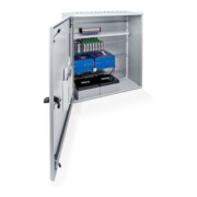 GEZE Centrale de commande de secours RWA MBZ 300 24V DC en saillie en tôle d'acier grise
