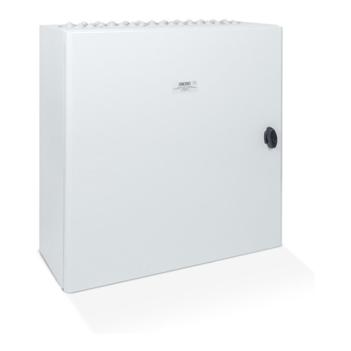 GEZE Centrale de commande de secours RWA MBZ 300 24V DC en saillie en tôle d'acier grise