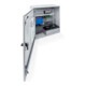 GEZE Centrale de commande d'urgence RWA MBZ 300 24V DC tôle d'acier grise N48K