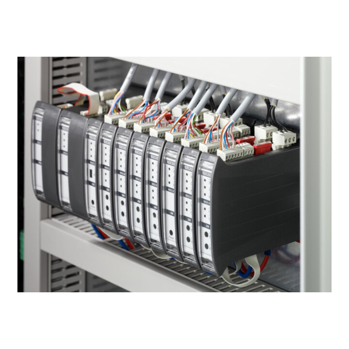 GEZE Centrale de commande d'urgence RWA MBZ 300 24V DC tôle d'acier grise N48K