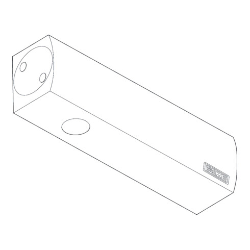 GEZE Ferme-porte TS 2000 NV argenté sans bras