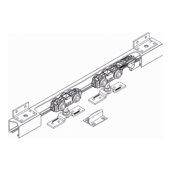 GEZE Ferrure coulissante 80 NT largeur vantail 50-84 cm