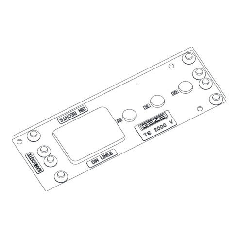 GEZE Montageplatte blk f.TS 2000