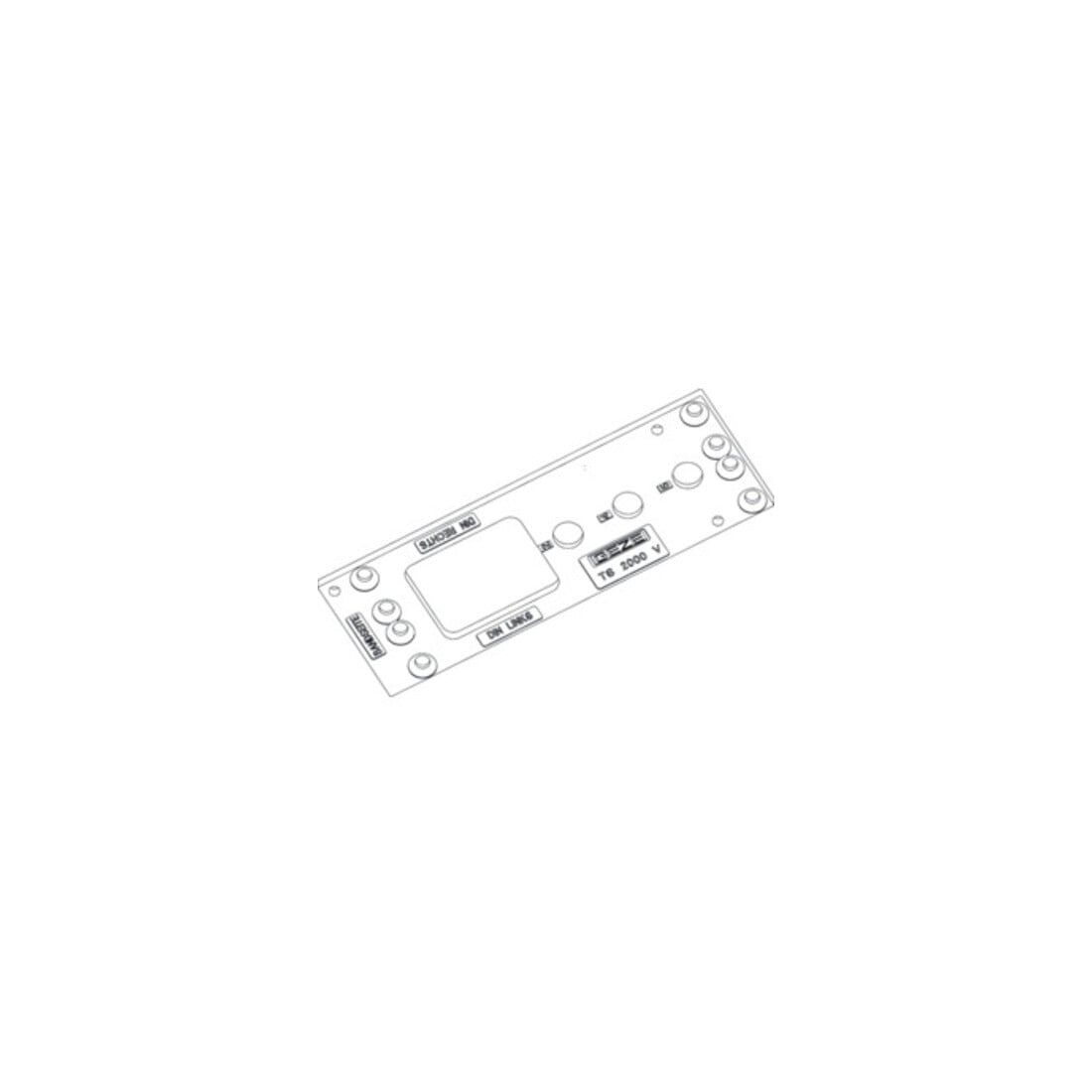 GEZE Montageplatte blk f.TS 2000