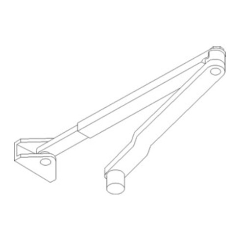 GEZE Normalgestänge silber Stand. f. TS 1500