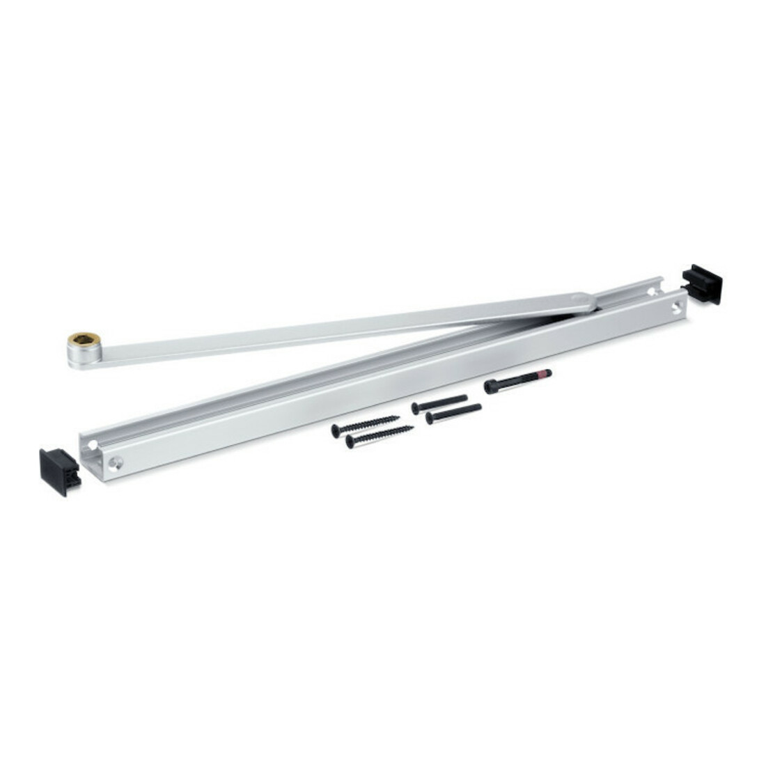 GEZE Rail coulissante argentée pour TS 3000/5000