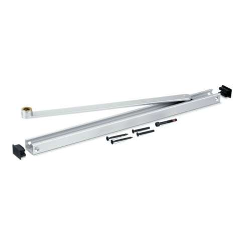 GEZE Rail coulissante argentée pour TS 3000/5000