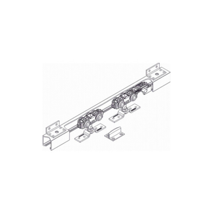 GEZE Schiebesyst. Rollan 80 NT 80kg 2350mm vantail bois complet 50-119cm L/l.