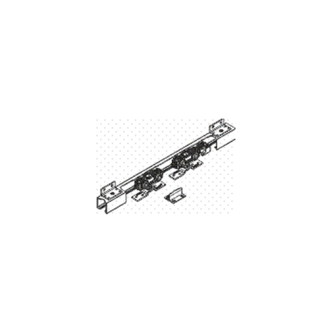 GEZE Système coulissant Rollan 40 NT 40kg 2800mm vantail bois complet 50-142cm L/H