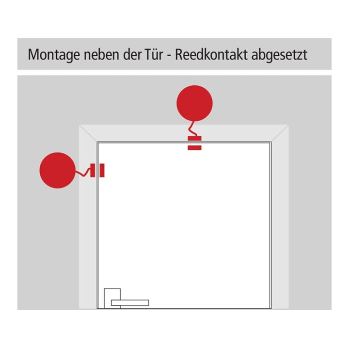 GFS Appareil de surveillance Dexcon sans pré-alarme Surveillance des portes et fenêtres Ku.red