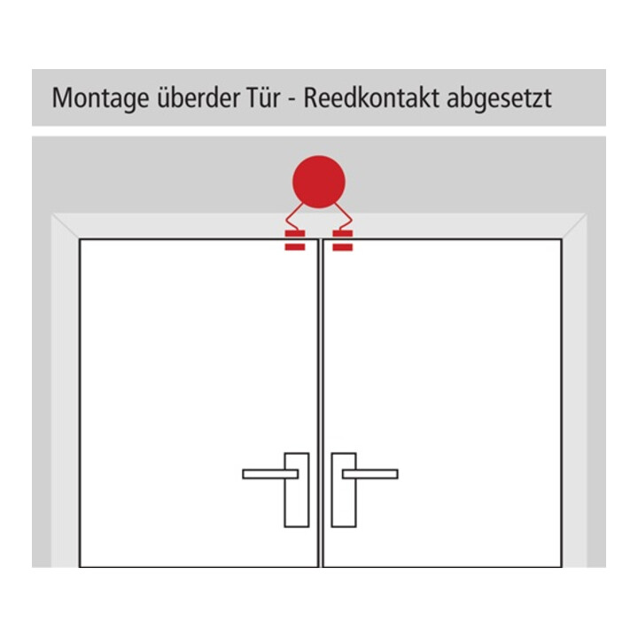 GFS Appareil de surveillance Dexcon sans pré-alarme Surveillance des portes et fenêtres Ku.red