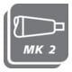 GFS Zapfensenker porte-outil combiné queue MK2 taille 2-2