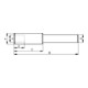 GFS Zapfensenker porte-outil combiné tige cylindrique taille 1-2