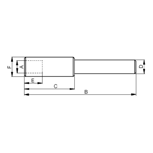 GFS Zapfensenker porte-outil combiné tige cylindrique taille 1