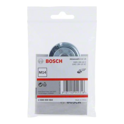 Bosch Ghiera di serraggio rapido con asta, diametro massimo del disco 150 mm
