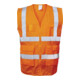 Gilet d'avertissement EWALD Taille XL orange 100%PES EN ISO 20471 Kl.EN ISO 13688 FELDTMANN-1