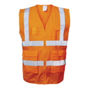 Gilet d'avertissement EWALD Taille XXL orange 100%PES EN ISO 20471 Kl.EN ISO 13688 FELDTMANN