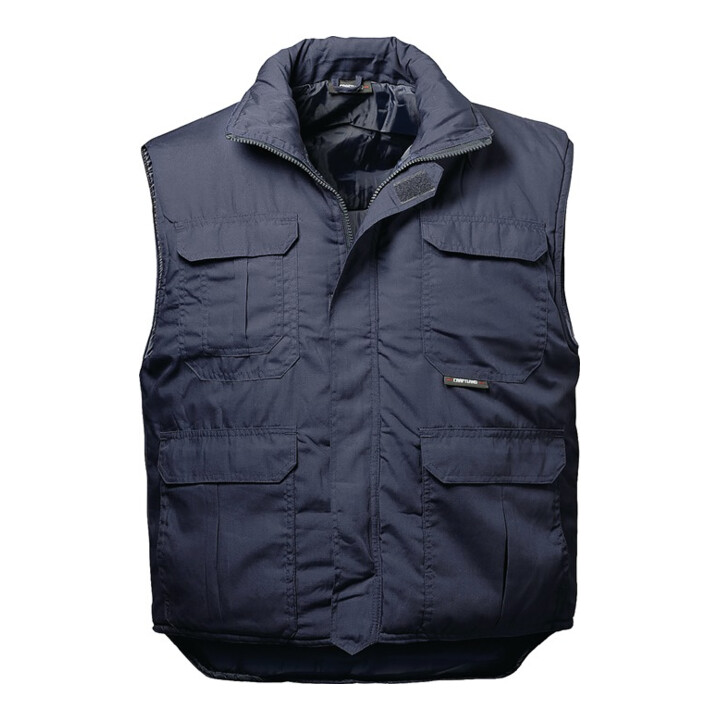 Gilet camionneur bleu avec remplissage PES