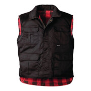 Gilet de camion noir avec remplissage PES