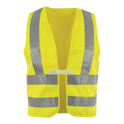 ASATEX Gilet de sécurité universel jaune avec bandes réfléchissantes épaules EN 20471 Cl.2
