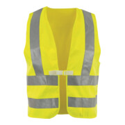 ASATEX Gilet de sécurité universel jaune avec bandes réfléchissantes épaules EN 20471 Cl.2