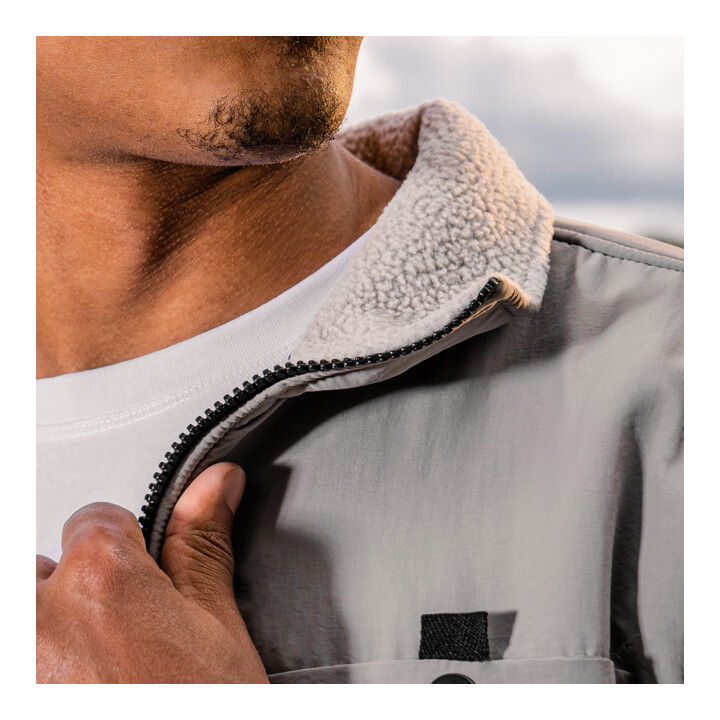 Gilet en polaire sherpa STIER S gris clair