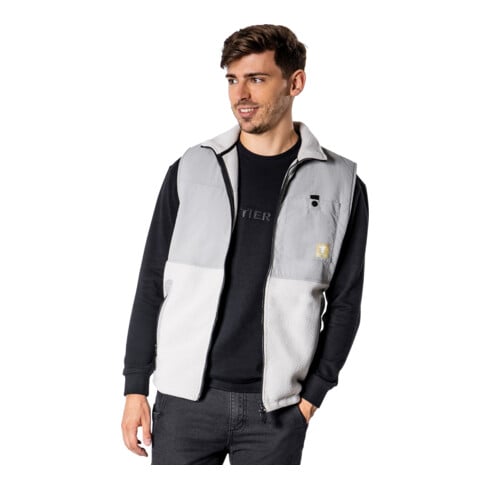 Gilet en polaire sherpa STIER XXL gris clair