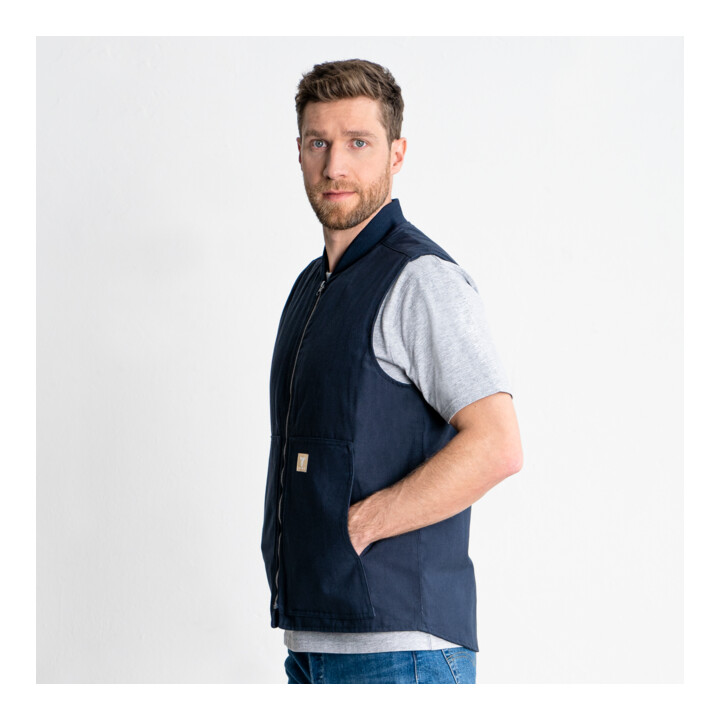 Gilet matelassé STIER Heavy Work bci coton S bleu marine