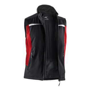Gilet pare-pluie Kübler 7041 noir/rouge moyen
