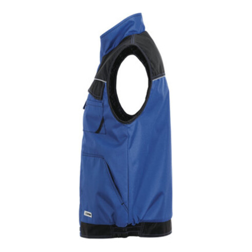 Gilet d'hiver Planam Bleu royal poussière/noir