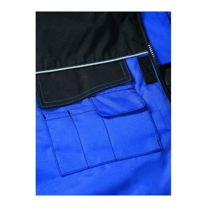 Gilet d'hiver Planam Bleu royal poussière/noir