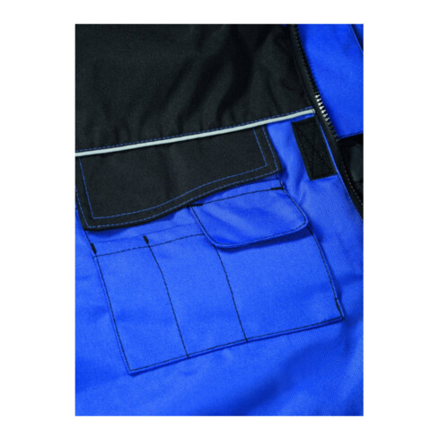 Gilet d'hiver Planam Bleu royal poussière/noir