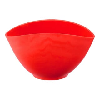 Gipsbecher Gummi D.125mm H.90mm Gummi rot super flexibel