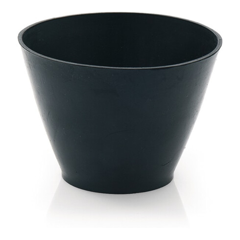 Gipsbecher H.130mm D.oben:125/unten:90mm kon.f.Nitrolacke geeignet Gum.schwarz