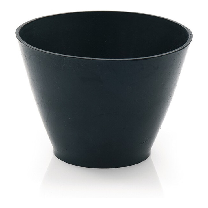 Gipsbecher H.130mm D.oben:125/unten:90mm kon.f.Nitrolacke geeignet Gum.schwarz