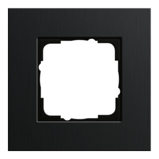 Gira Abdeckrahmen 1-fach aluminium schwarz 0211126