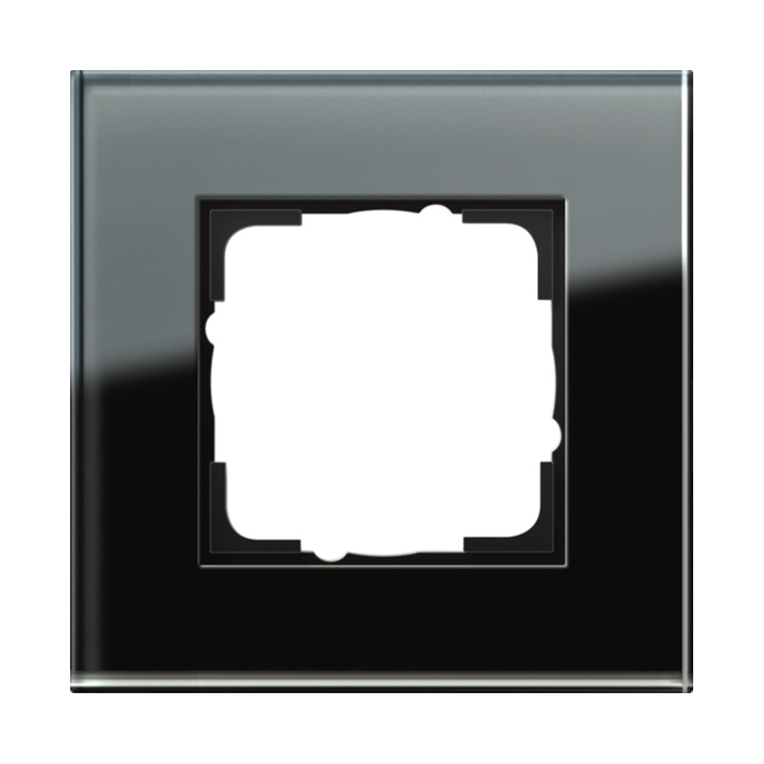 Gira Abdeckrahmen 1f. sw-glas Esprit 021105