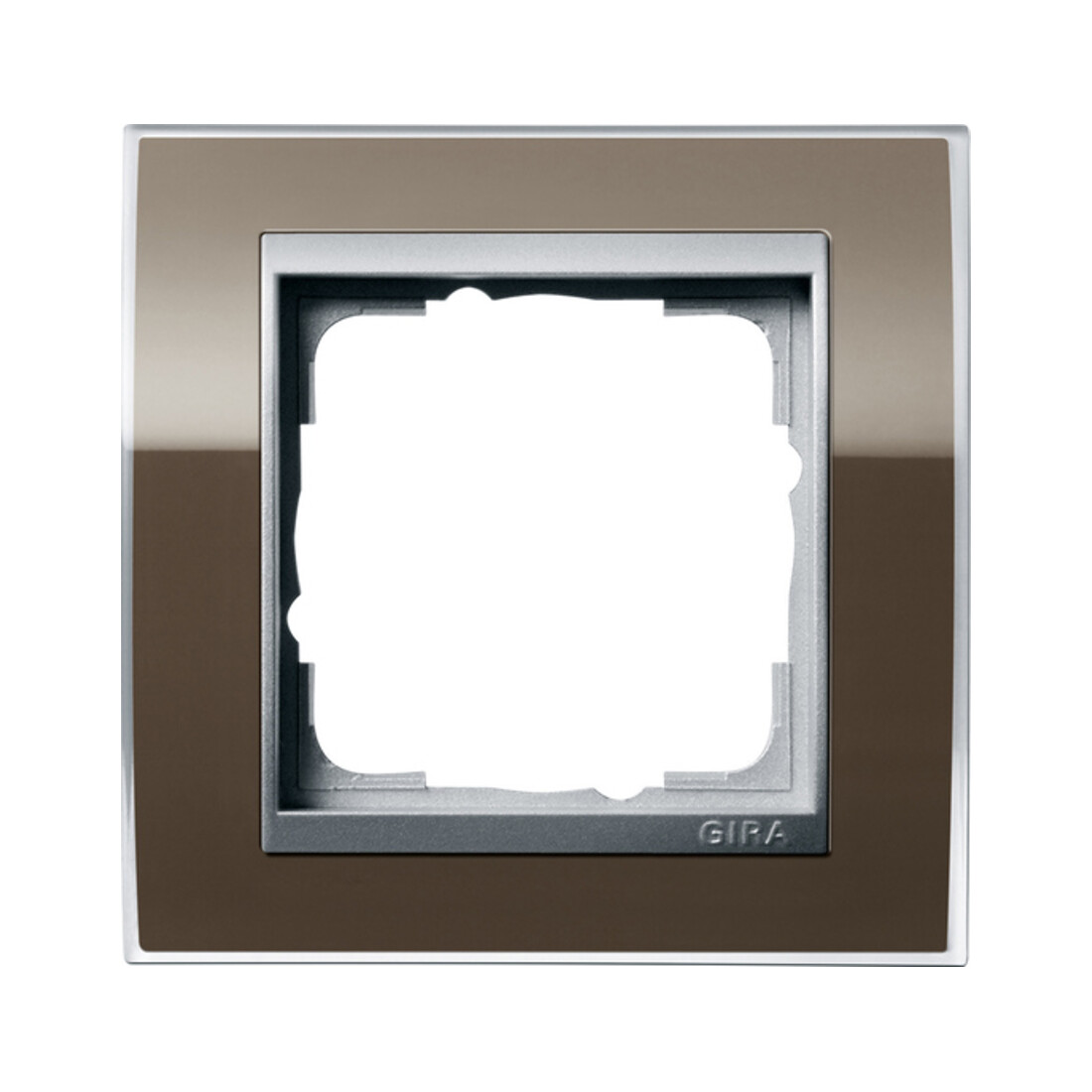Gira Abdeckrahmen 1fach klar braun 0211766