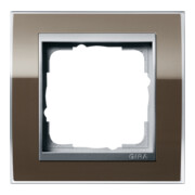 Gira Abdeckrahmen 1fach klar braun 0211766-3