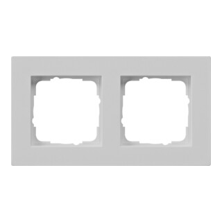 Gira Abdeckrahmen 2-f. flach, grau 0212375