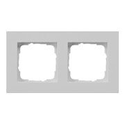 Gira Abdeckrahmen 2-f. flach, grau 0212375-1