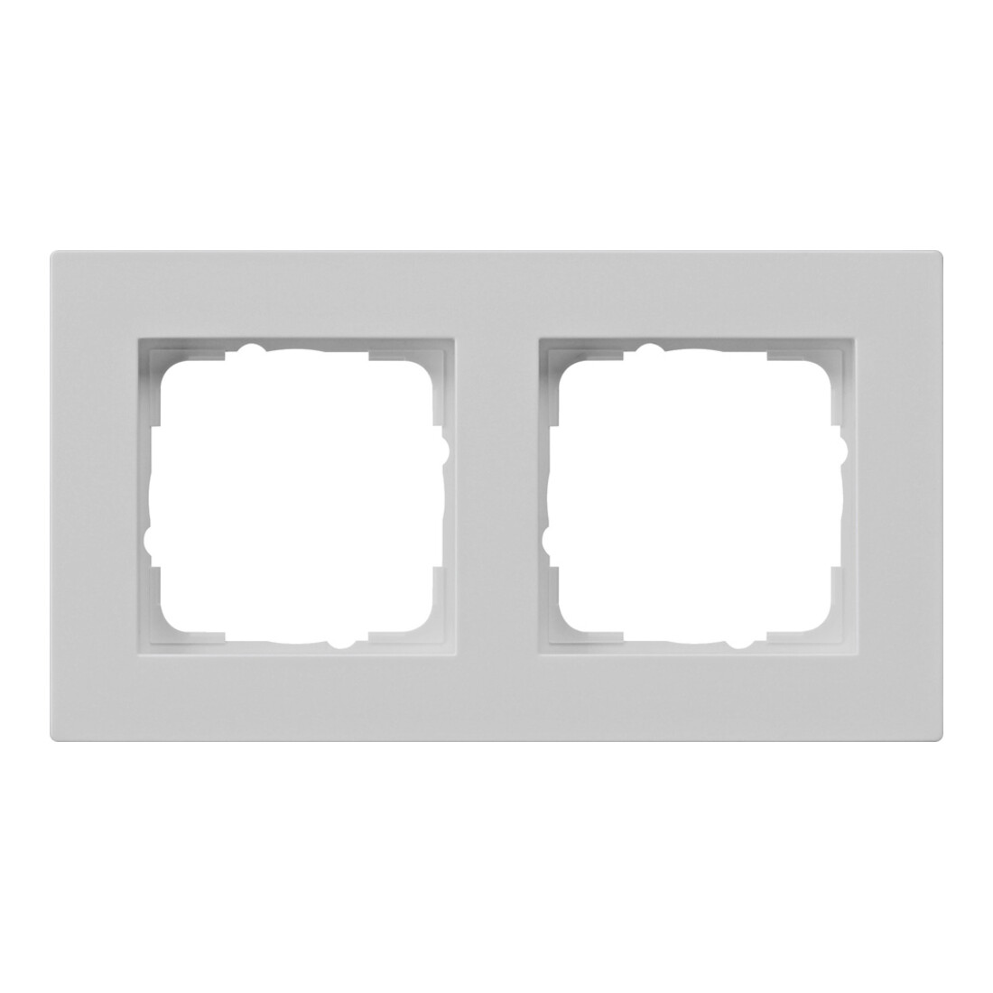 Gira Abdeckrahmen 2-f. flach, grau 0212375