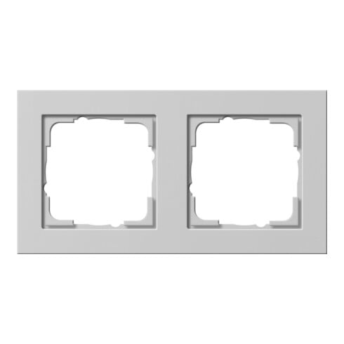 Gira Abdeckrahmen 2-fach E2 Grau matt 021237