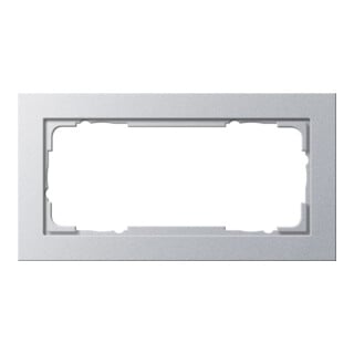 Gira Abdeckrahmen 2f alu E2 100225