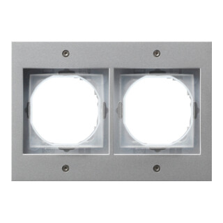 Gira Abdeckrahmen 2f.alu TX44 021265